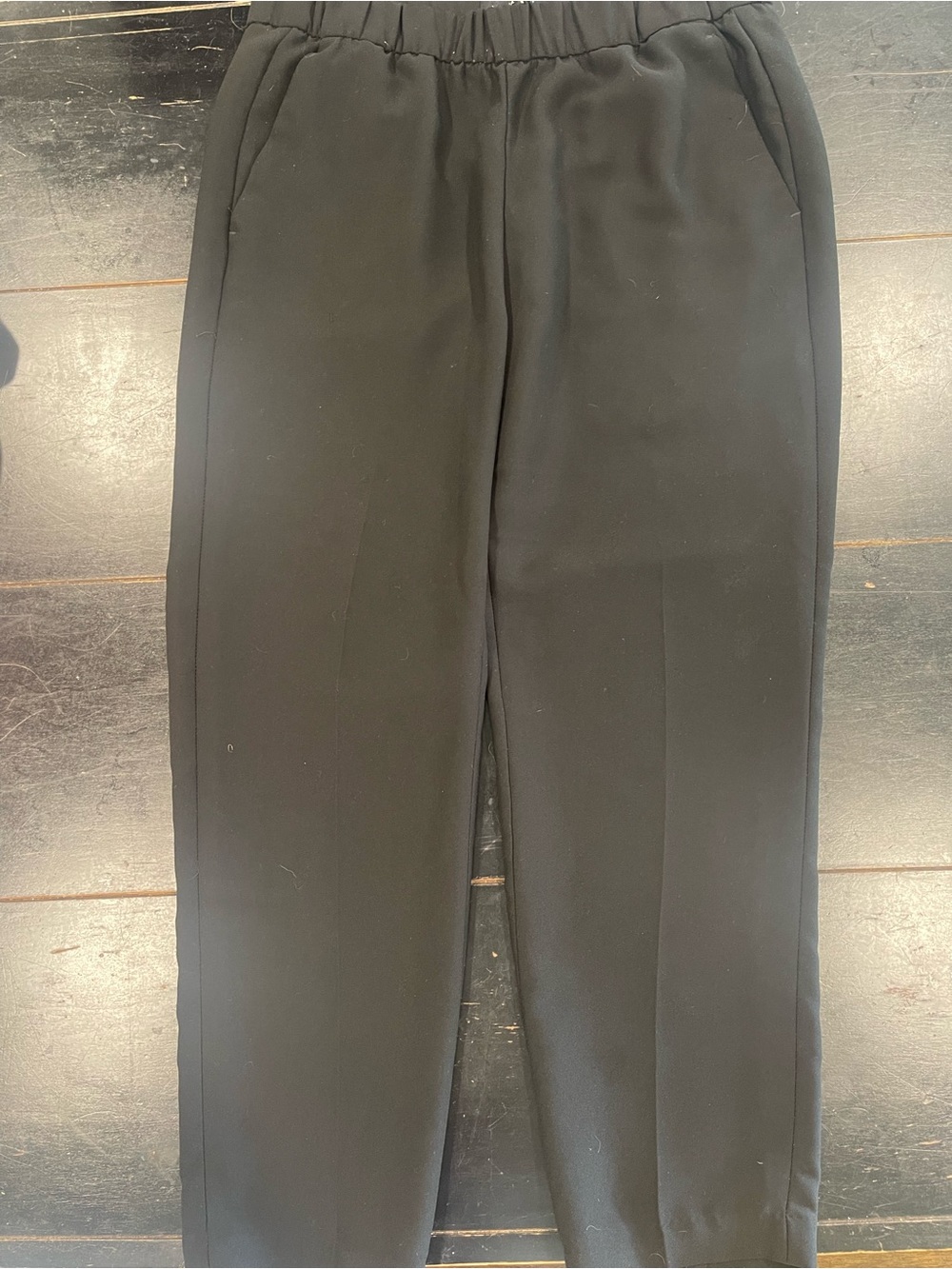 Banana Republic Black Elastic Waist Dress Pants